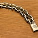Vintage brass bracelet, mexico hallmark — view 12 of 17