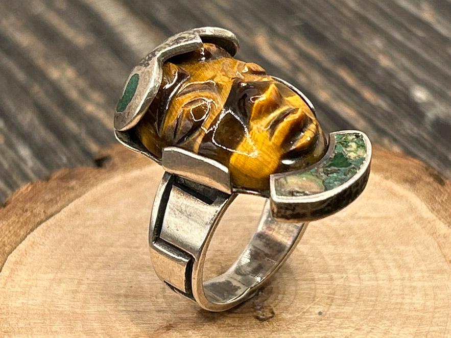 Vintage Sterling Silver Mexican Ring - Etsy