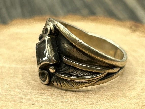 Feather & Scrollwork Ring by Cheryl Wadsworth, Na… - image 5