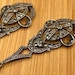 Art deco sterling silver drop earrings — view 4 of 20