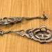 Art deco sterling silver drop earrings — view 15 of 20