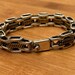 Vintage brass bracelet, mexico hallmark — view 5 of 17