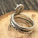 Antique sterling silver ring, israel hallmark — view 6 of 10