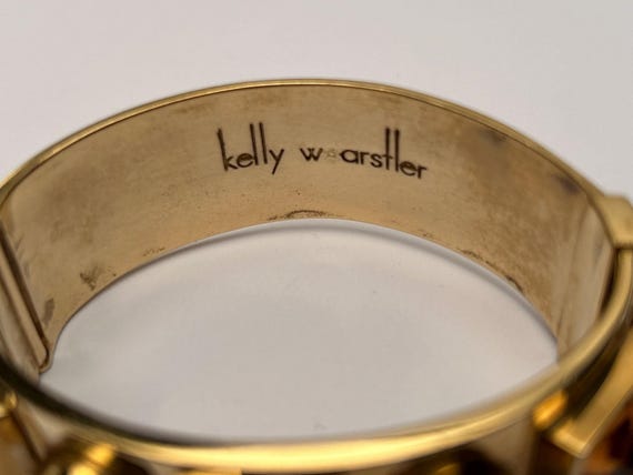 The Kelly Wearstler mark, photographed on a piece