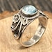 Art nouveau sterling silver ring — view 6 of 18