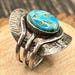 Vintage sterling silver ring, india hallmark — view 1 of 10