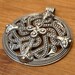 Mid century Kaunis Koru sterling silver pendant, kk hallmark — view 7 of 20