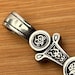 Antique sterling silver pendant — view 19 of 20