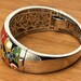 Art deco Belle Étoile sterling silver cuff, belle hallmark — view 5 of 10