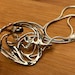 Art nouveau sterling silver pendant — view 9 of 10
