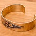 Vintage sterling silver cuff, mexico hallmark — view 9 of 10