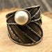 Art nouveau sterling silver ring — view 2 of 9