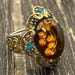 Art nouveau sterling silver ring — view 6 of 15