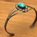 Vintage Marie B. sterling silver cuff, Marie B. hallmark — view 2 of 10