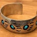 Vintage Pfarlene Spencer sterling silver cuff, Pfarlene Spencer hallmark — view 10 of 17