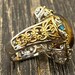 Art nouveau sterling silver ring — view 4 of 15