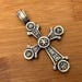 Antique sterling silver pendant — view 17 of 20