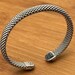 Vintage sterling silver cuff — view 2 of 10
