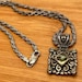 Victorian sterling silver pendant, italy hallmark — view 4 of 5