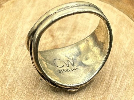 Feather & Scrollwork Ring by Cheryl Wadsworth, Na… - image 8