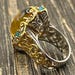 Art nouveau sterling silver ring — view 9 of 15