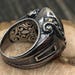 1920s Samuel B. Behnam (Behnam Jewelry Corp) sterling silver ring, bjc hallmark — view 3 of 10
