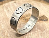 Vintage Wheeler Manufacturing Sterling Silver Heart Ring, Size 9 3/4