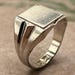 Vintage sterling silver signet ring — view 1 of 10