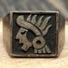 Vintage sterling silver signet ring — view 2 of 18
