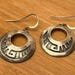 Vintage sterling silver hoop earrings — view 2 of 10