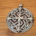 Mid century Kaunis Koru sterling silver pendant, kk hallmark — view 2 of 20