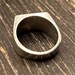Retro sterling silver signet ring — view 4 of 7