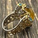 Art nouveau sterling silver ring — view 8 of 15