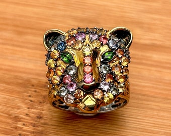 Michael Valitutti NH Gems En Vogue Black Panther Ring Size 11.25 Etsy