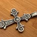 Antique sterling silver pendant — view 13 of 20