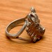 Vintage Ted Ott sterling silver ring, ott hallmark — view 2 of 5