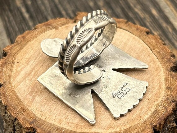 The Leroy James STERLING mark, photographed on a piece