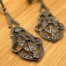 Art deco sterling silver drop earrings — view 1 of 20