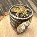 Vintage Ted Ott sterling silver signet ring, ott hallmark — view 1 of 15