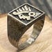 Vintage sterling silver signet ring — view 11 of 18