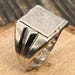 Vintage sterling silver signet ring — view 15 of 17