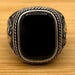 Sterling silver signet ring — view 2 of 10