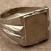 Vintage sterling silver signet ring — view 6 of 10