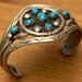 Vintage Mary S. Lew sterling silver cuff, Mary S. Lew hallmark — view 1 of 10