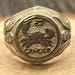 Vintage sterling silver signet ring — view 2 of 15