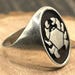 Vintage sterling silver signet ring — view 3 of 10