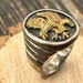 Vintage Ted Ott sterling silver signet ring, ott hallmark — view 10 of 15
