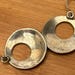 Vintage sterling silver hoop earrings — view 5 of 10