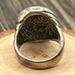 Vintage Ted Ott sterling silver signet ring, ott hallmark — view 5 of 15