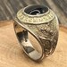 Mid century sterling silver signet ring — view 2 of 19